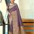 Sangam prints purple assam silk woven work traditional saree