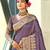 Sangam prints purple assam silk woven work traditional saree
