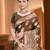 Sangam prints brown   silk woven work traditional saree