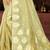 Sangam prints olive green munga kota woven work traditional saree