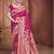 Sangam prints pink silk woven work traditional saree