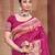 Sangam prints pink silk woven work traditional saree