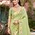 Sangam prints lite green havy assam silk saree with meena woven work traditional saree