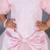 Pink embroidered net Dress