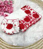 Soft vichitra blooming with  embroidery &siroski work saree with unstitched blouse