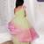 Multicolor embroidered net Dress