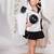White embroidered net Dress