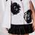 White embroidered net Dress