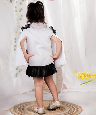 White embroidered net Dress 4