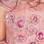 Peach embroidered organza dress