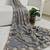 Grey fendy satin with beads work saree with unstitched blouse