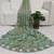 Pista fendy satin with beads work saree with unstitched blouse