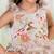 Brown embroidered organza dress