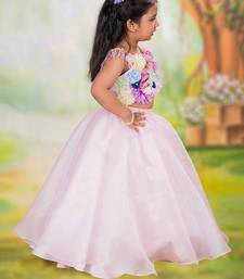 Pink embroidered organza Co Ord Set