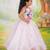 Pink embroidered organza Co Ord Set