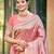 Sangam prints pastel pink kanjivaram silk woven work traditional saree