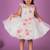 White embroidered organza Dress