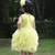 Yellow plain net dress