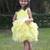 Yellow plain net dress