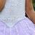 Purple embroidered organza Gown