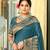 Sangam prints ocean blue assam silk woven work traditional saree