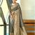 Sangam prints gray assam silk woven work traditional saree