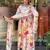 cotton blend embroidered kurta set with matching cotton blend dupatta