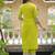 cotton blend embroidered kurta set with matching cotton blend dupatta