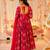 pv-silk chanderi embroidered kurta set with stitched top, bottom & dupatta