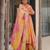 chinon embroidered kurta set with matching chinon dupatta