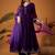 chinon embroidered kurta set with matching chinon dupatta