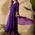 chinon embroidered kurta set with matching chinon dupatta