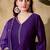chinon embroidered kurta set with matching chinon dupatta