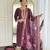 viscose rayon embroidered kurta set with matching viscose rayon dupatta
