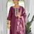 viscose rayon embroidered kurta set with matching viscose rayon dupatta