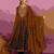 pv-silk chanderi embroidered kurta set with stitched top, bottom & dupatta