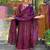 pv-silk chanderi embroidered kurta set with stitched top, bottom & dupatta