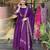 chinon embroidered kurta set with matching chinon dupatta
