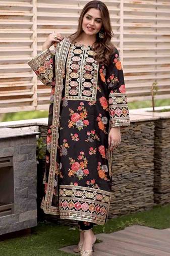 Black Designer Party Wear Look Set