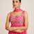 Pink embroidered crepe anarkali