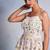 White embroidered organza co ord set