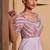Purple embroidered organza co ord set