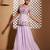Purple embroidered organza co ord set