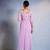 Purple embroidered georgette kurta set