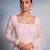 Pink embroidered georgette anarkali