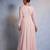 Pink embroidered organza anarkali