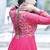 Pink embroidered georgette sharara