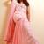 Pink embroidered georgette sharara set