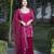 Maroon embroidered georgette sharara set