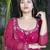 Maroon embroidered georgette sharara set